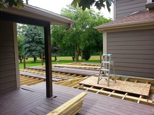 outdoors - deck incomplete