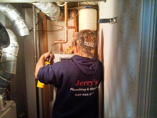 We specialize in hot water heaters.