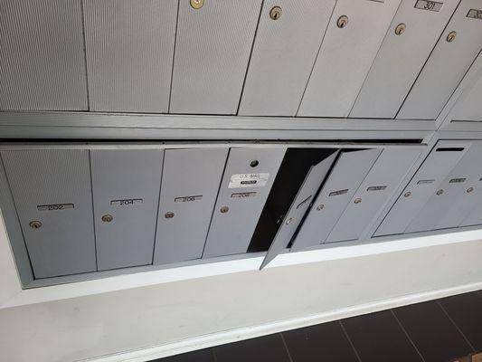 Broken mailboxes for months & no one is doing anything about but passing it on.