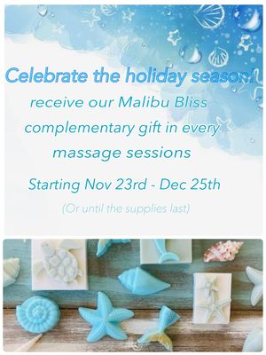 Holiday Gifts Surprise with every Massage!