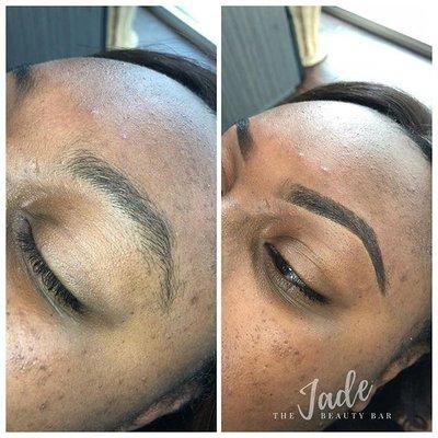 brow shaping and tinting