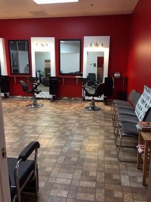 Inside the salon