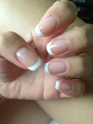 French Tip Gel on top of my real nails! Love!