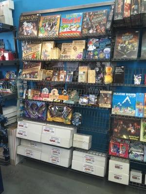 Lots of wonderful board games including Munchkin, Pandemic, and Gloom!