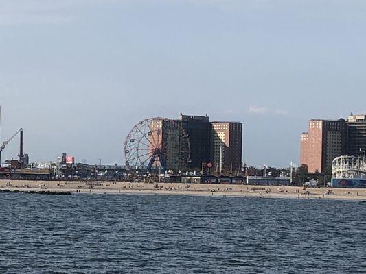 Coney Island on The Far Rockaway ferry