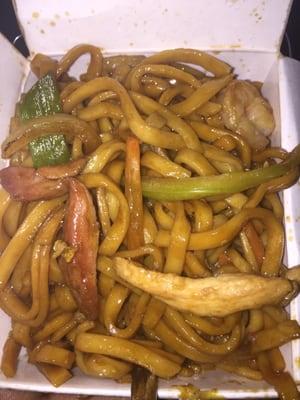 Combination lo mein.