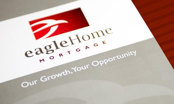 Eagle Home Mortgage, professional services - logo development, identity system, marketing collateral