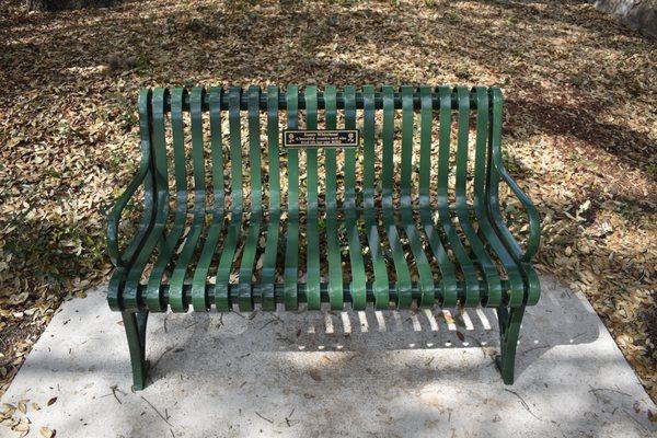 Empty Park Bench