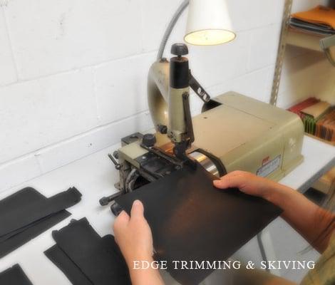 Leather production often requires special machines for construction of a quality finished product.