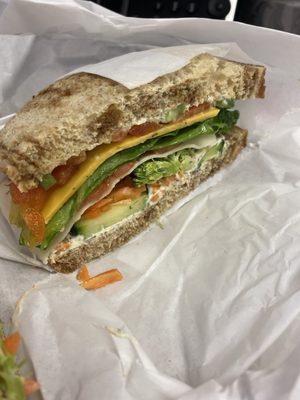 Zebra Veggie Sandwich