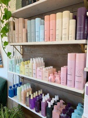 Retail Area stocked with all Kevin Murphy