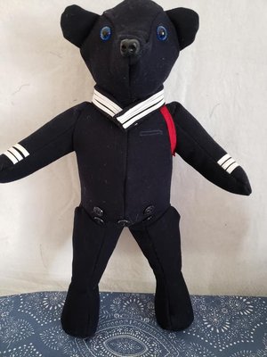 This is the memory bear in the box from my Fathers WW2 uniform.  One of a kind