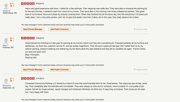 REAL REVIEWS FROM REAL CUSTOMERS HIDDEN "FILTERED" BY YELP