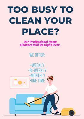 Contact us today to book your cleaning appointment!