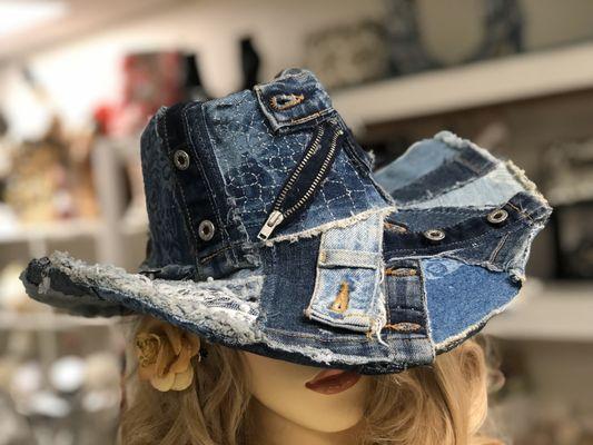 Handmade denim hat