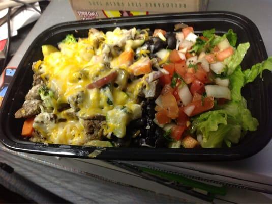 Garlic lime steak burrito bowl