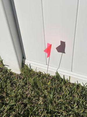 Fence on sprinkler head