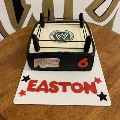 Wrestling ring cake!!