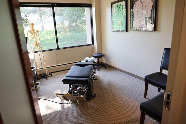 Chiropractic room.