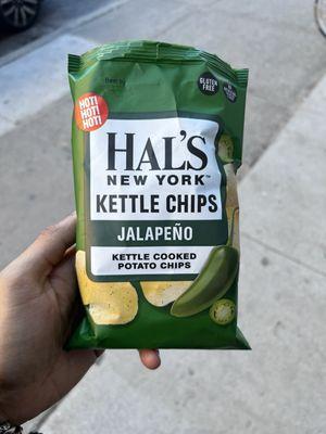 There was a lot of chips inside the bag. Was surprised $1.35. This place is ok compared to the kettle chips.