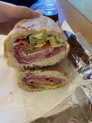 Sub sized italian bomb