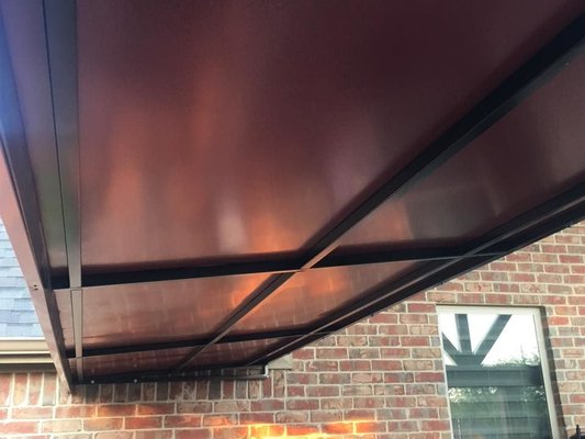 Residential - Steel standing seam awnings