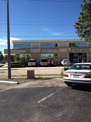 Parking is easier from across the street as the whole building is for lease.