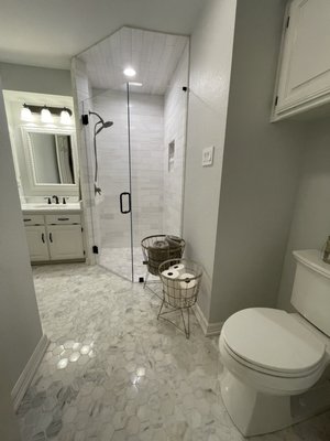 Full bath, painted after renovation