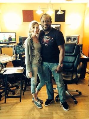 T3's Ali Henderson with Grammy producer, Roger Ryan