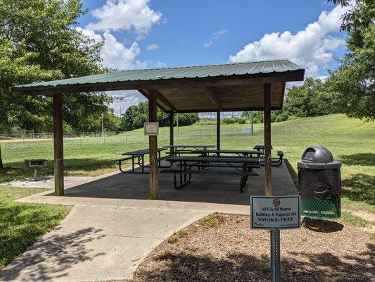 Picnic shelter at Creft Park, Monroe