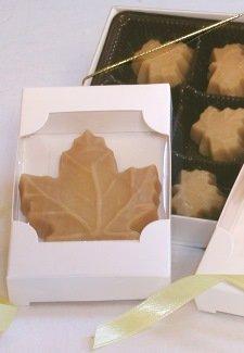 We offer yummy sugar maple candies in various sizes