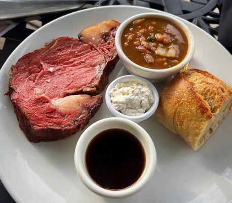 Prime Rib Saturdays! Also comes with a salad!