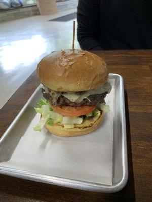 Swiss Alps burger