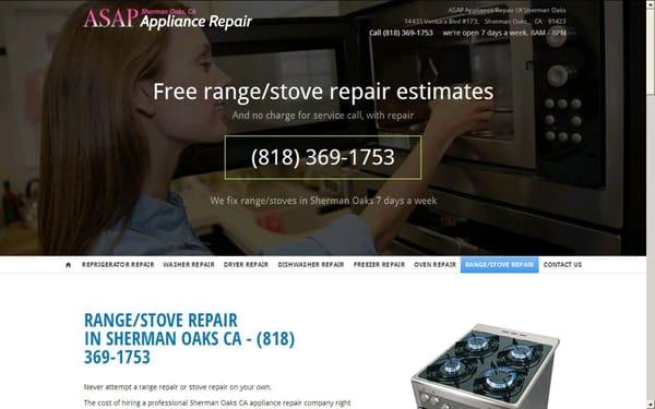 7 Days a Week Expert Technicians Will Fix Your Appliances http://www.appliancerepair-shermanoaksca.com