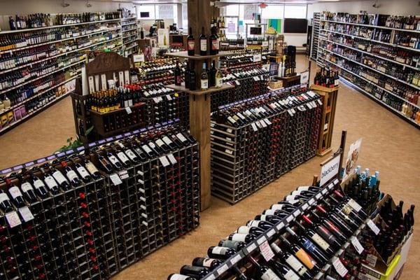 Largest selection of wine & spirits in town