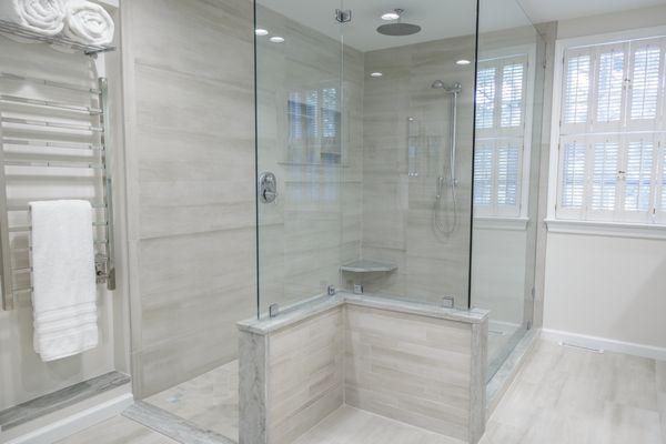 After - Beautiful & Elegant Master Shower