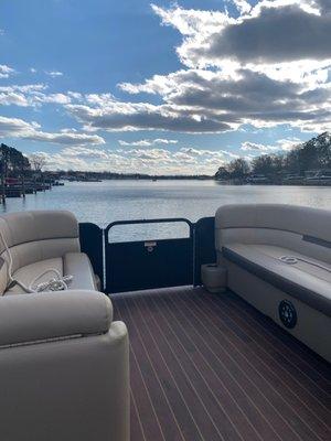 Beautiful view of the sky and lake