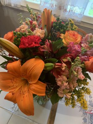 Fall floral arrangement