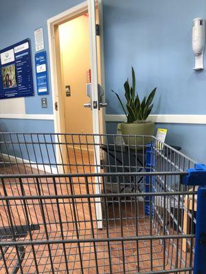 Sunday, July 12, 2020: entrance to the Carson-Tahoe Health Minute Clinic at Walmart.