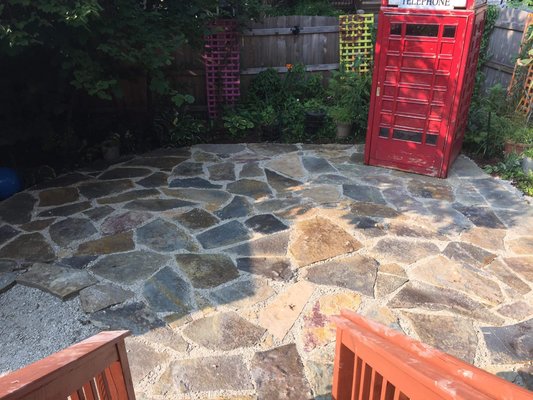 Flagstone patio