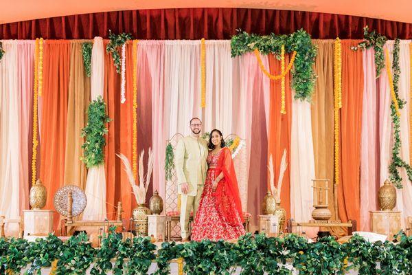 Bay Area Indian Wedding Decorations - Sangeet Decor in Milpitas