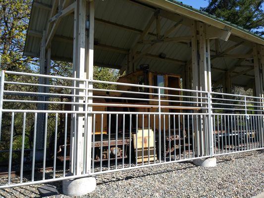 Check out the narrow-gauge Dynamite Train behind the museum. It still runs!