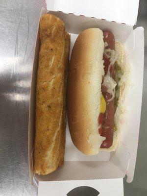 Monterey Jack taquitos  and a hot dog 3 for $3- for all your fat kid or 3 am hunger needs