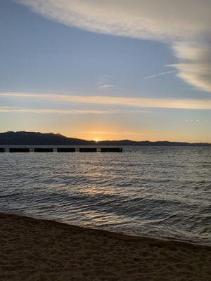 Sunset at Lakeside Beach South Lake Tahoe