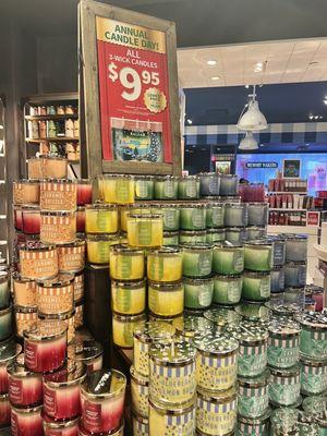 Best time to get candles is candle day. $9.95 each!