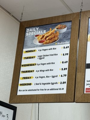 Menu as of 02/12/24