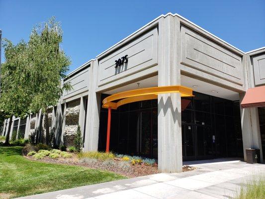 Front of building showing BREA's entrance.