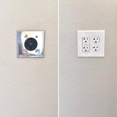 Repair or replace outlets.