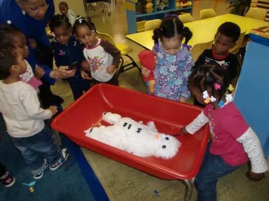 Indoor winter activity with 2 year olds.