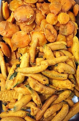 Chili Bajji and Potato Pakora